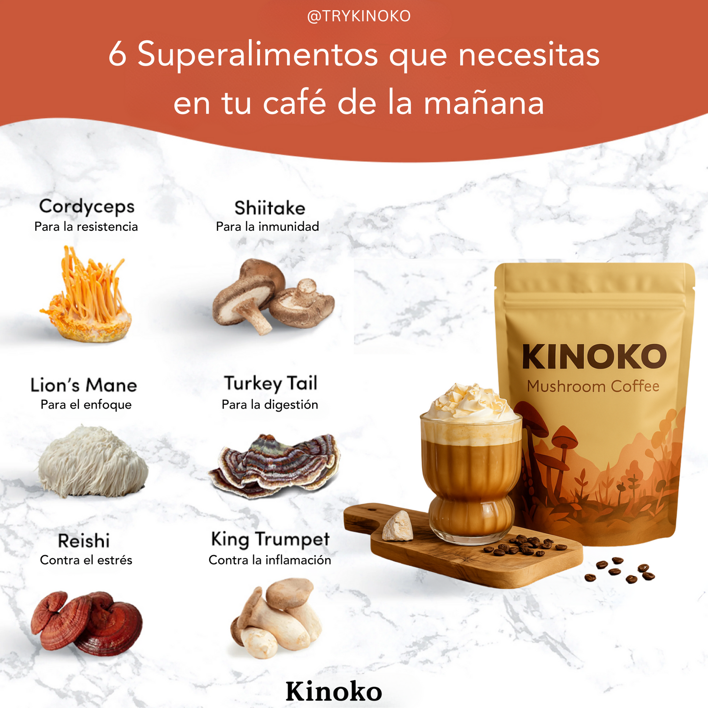 Kinoko Café con Setas